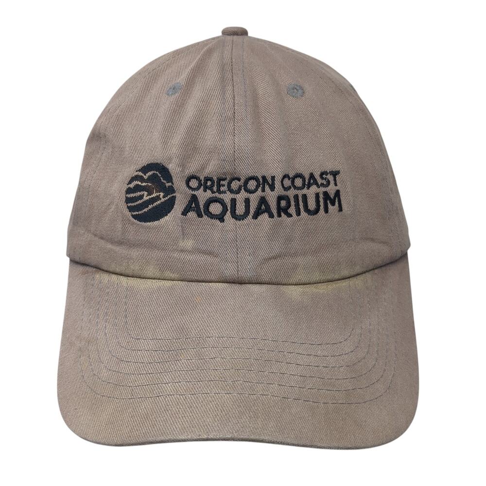 Oregon Coast Aquarium Baseball Cap Brown One Size Adjustable Quake City Caps